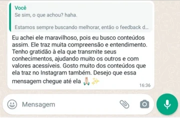 Depoimento de professora